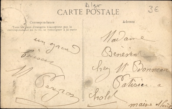 Postcard Algier Algiers Algerian, The Visit to the Cemetery