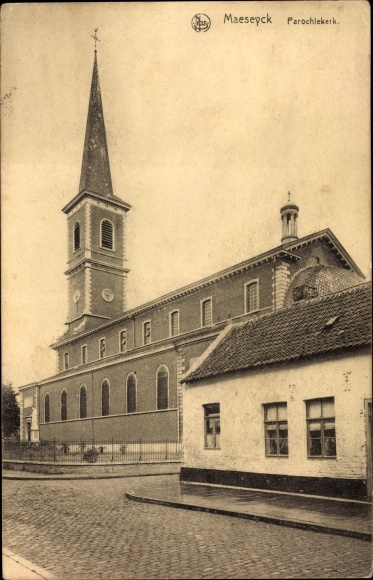 Ak Maaseik Maeseyck Vlaanderen Limburg, Parochiekerk