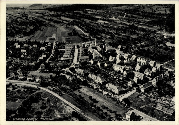 Postcard Pforzheim in the Black Forest, settlement Arlinger, aerial photograph