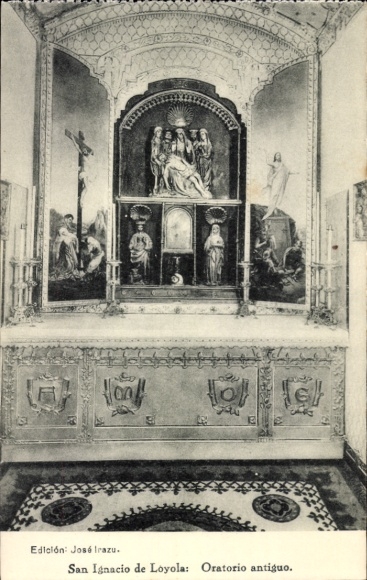 Postcard Loyola País Vasco España, San Ignacio, Oratorio antiguo