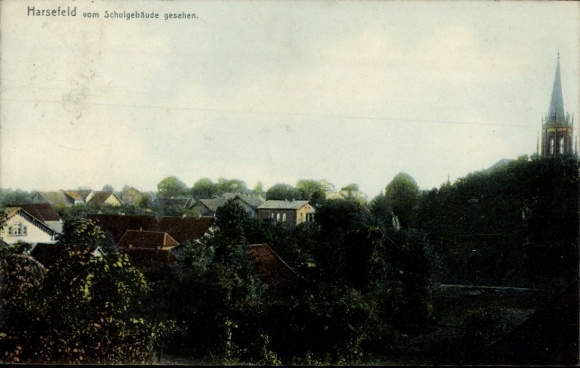 Ak Harsefeld in de wijk Stade, uitzicht vanuit het schoolgebouw