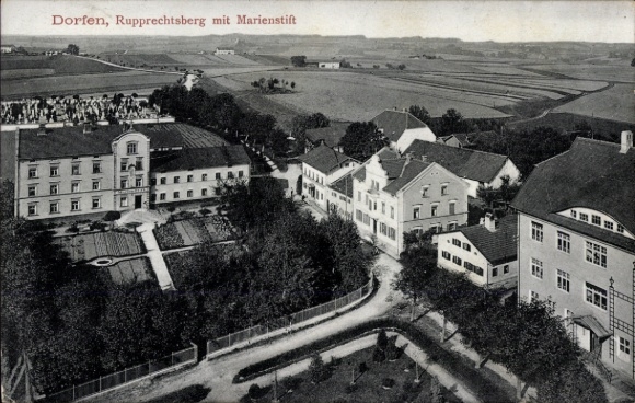 Postcard Dorfen in Oberbayern, Rupprechtsberg with Marienstift