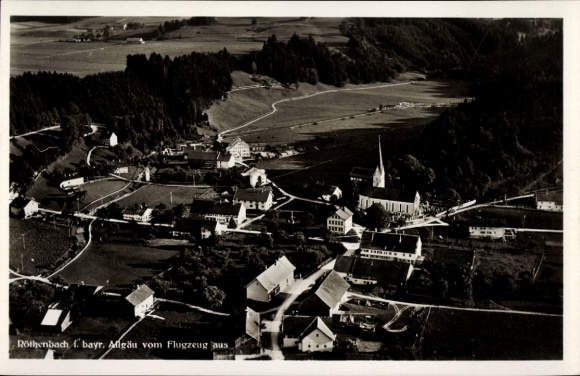 Ak Röthenbach im Allgäu, Fliegeraufnahme