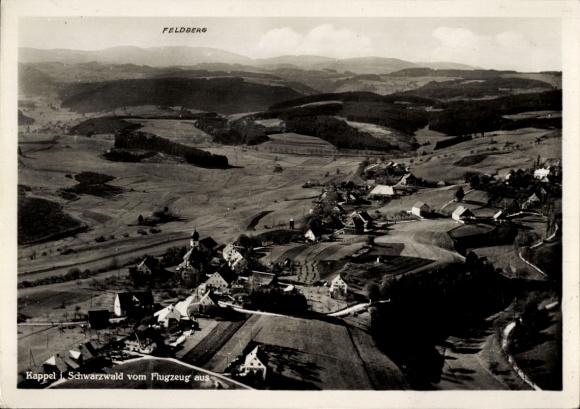Ak Kappel Lenzkirch im Schwarzwald, Fliegeraufnahme