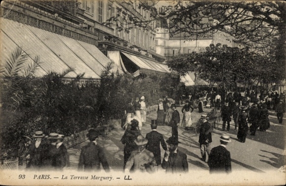 Ak Paris, Terrasse Marguery