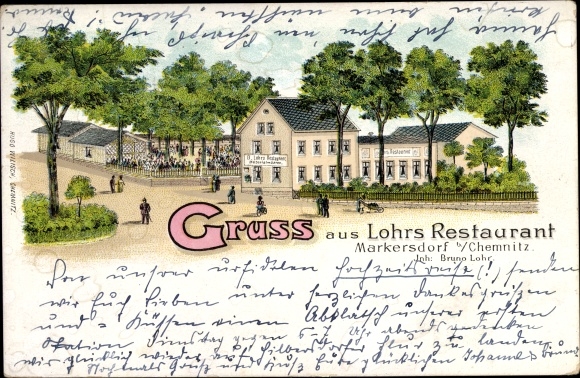 Litho Markersdorf Claußnitz, Lohrs Restaurant