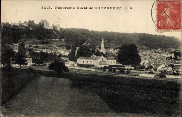 Ak Chevreuse Yvelines, Panorama Ouest