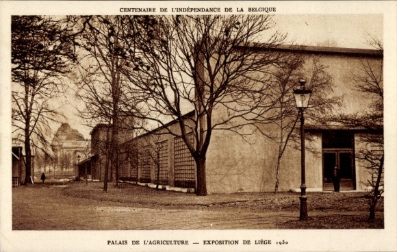 Postcard Liège Liège Wallonia, Exhibition 1930, Palais de l'Agriculture