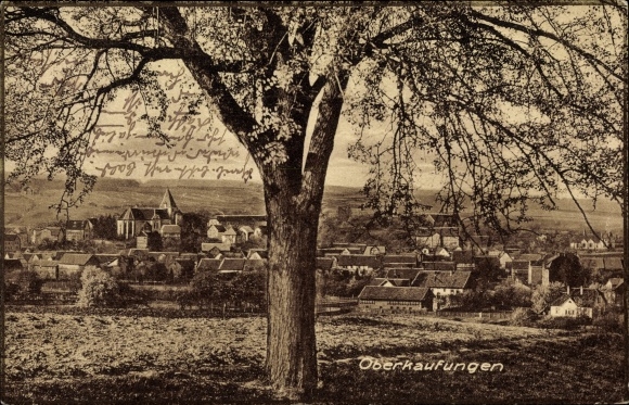 Postcard Oberkaufungen Kaufungen Hessen, partial view