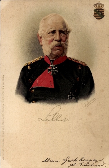 Künstler Litho Donadini, Antonio Ermenegildo, König Albert von Sachsen, Portrait