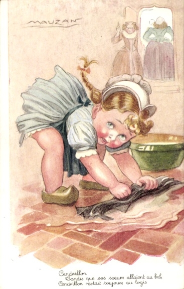 Artysta KP Cendrillon, Kopciuszek czyszczący podłogę, Ste. Catherine