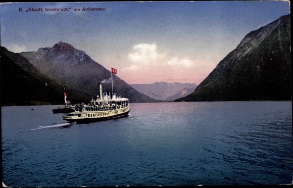 KP Achensee, saloon parowiec miasto Innsbruck