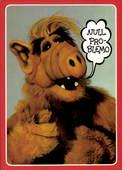 Postcard Alf, no problem