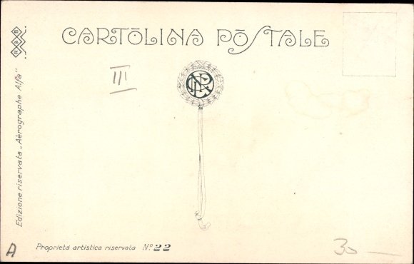Artist Postcard Engel gives roses to a woman in a coat