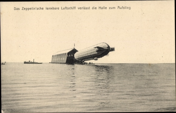 PC Friedrichshafen, Zeppelin airship LZ 3 with tug Buchhorn