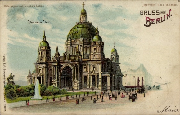 Trzymaj się światła lito Berlin Mitte, nowa katedra