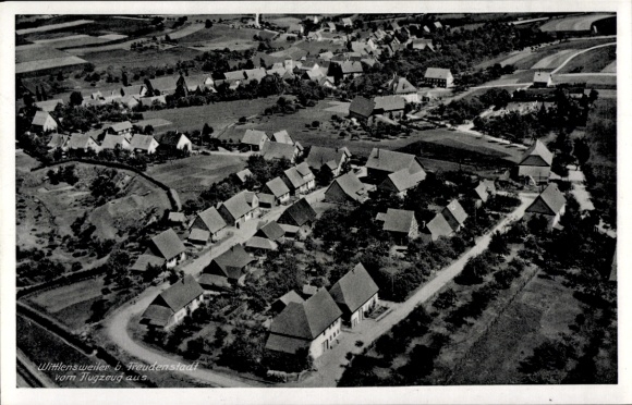Postcard Wittlensweiler Freudenstadt in the Black Forest, aerial photograph
