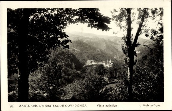 Ak Covadonga Asturias, Heiligdom van Onze-Lieve-Vrouw van Covadonga