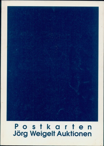 Katalog Jörg Weigelt Auktionen, Postkarten