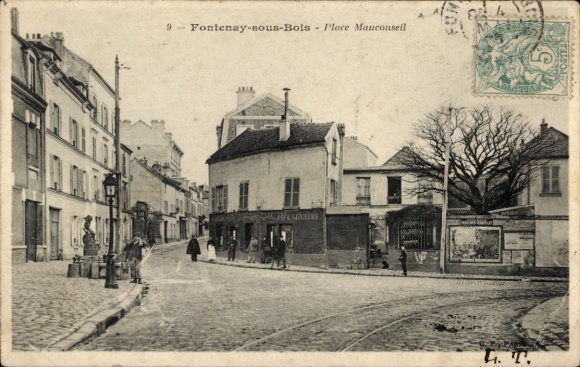 CPA Fontenay sous Bois Val de Marne, Place Mauconseil