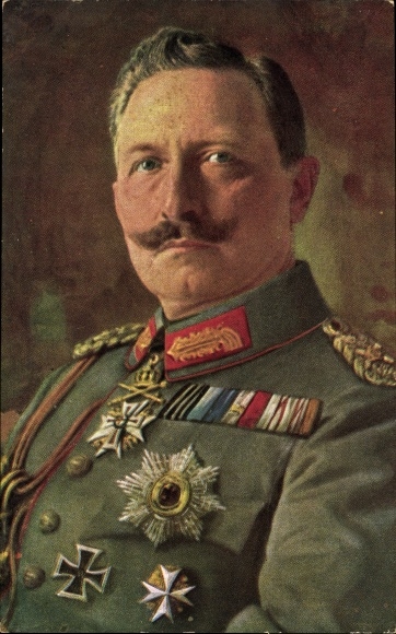 Artist PC Kaiser Wilhelm II, portrait, uniform, medal