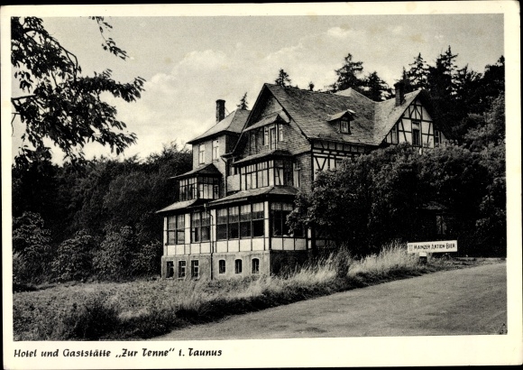 Ak Steinfischbach Waldems Rheingau Taunus Kreis, Hotel Zur Tenne