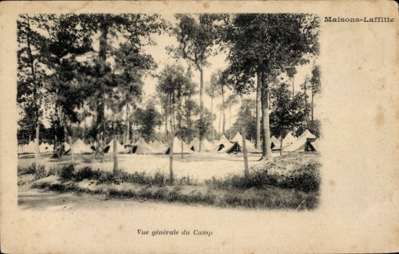 Postcard Maisons Laffitte Yvelines, Vue generale du Camp