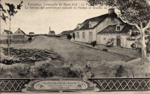 Postcard Gand Gent East Flanders, Exposition Universelle 1913, Palais du Canada