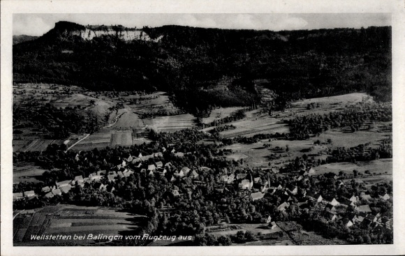 Postcard Weilstetten Balingen in Württemberg, aerial photograph