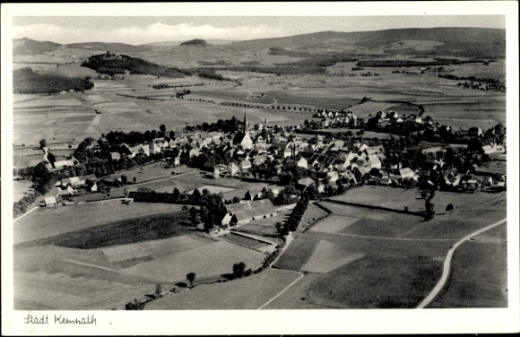 Postcard Kemnath in the Upper Palatinate, aerial photograph