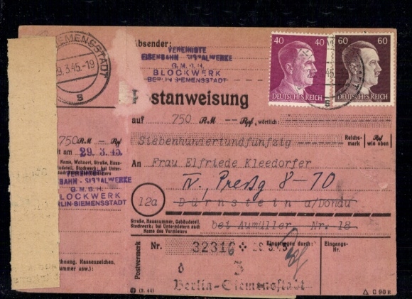 PAW No. 795, 797 "Berlin-Siemensstadt 29.3.45"