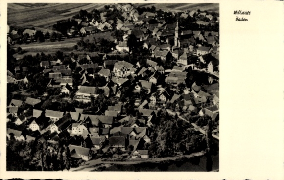 Postcard Willstätt in Baden, aerial photograph
