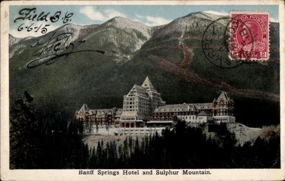 KP Banff Alberta Kanada, Springs Hotel, Góra Siarkowa