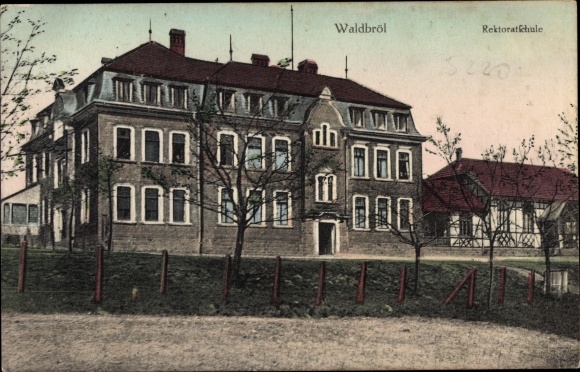 Postcard Waldbröl in Oberbergisches Land, rectorate school