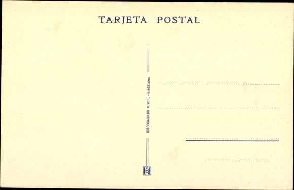Postcard Badajoz Infantry Regiment No 10, A batailion in the courtyard of the barracks