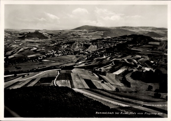 Postcard Rammelsbach in der Pfalz, aerial photograph