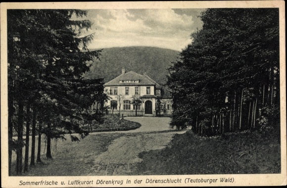 Ak Augustdorf im Teutoburger Wald Westfalen, Dörenkrug in der Dörenschlucht