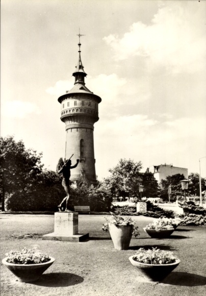 Postcard Forest in Lower Lusatia, water tower