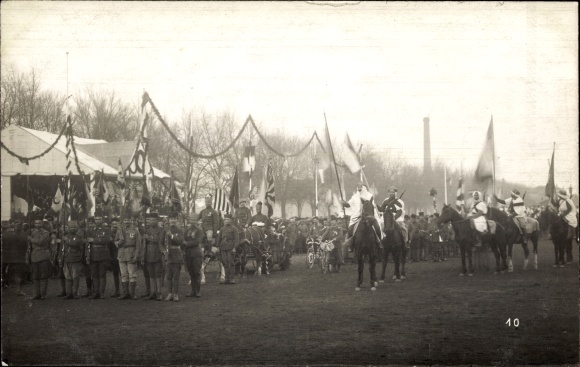 Foto Ak Mulhouse Mülhausen Elsass Haut Rhin, Französische Soldaten, Kolonialkrieger