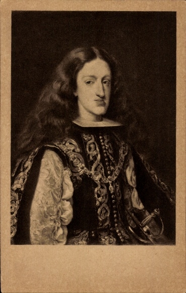 Artist Postcard King Charles II of Spain, portrait