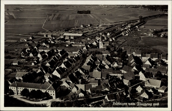 Ak Hüfingen im Schwarzwald, Luftaufnahme