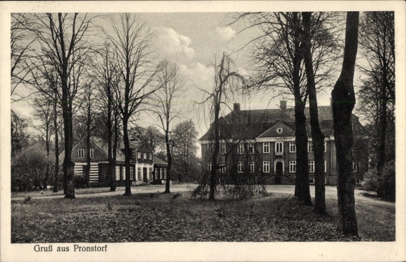 Postcard Pronstorf in Schleswig Holstein, Pronstorfer Krug, owner Paul Burmeister