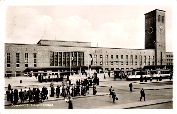 Ak Düsseldorf am Rhein, Hauptbahnhof