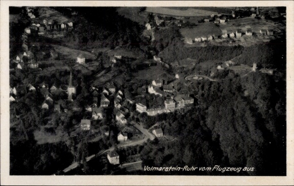 Postcard Volmarstein Wetter an der Ruhr, aerial photograph