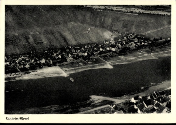 Ak Kinheim an der Mosel, Fliegeraufnahme