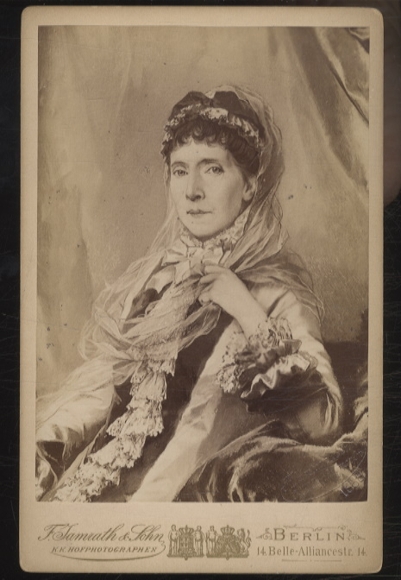 Cabinet Foto Kaiserin Augusta von Preußen, geb. von Sachsen-Weimar-Eisenach
