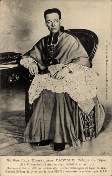 Postcard Dijon Côte d'Or, Bick, X., Msgr. Dadolle, Bishop of Dijon