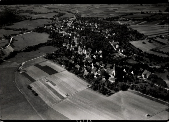 Photo Langenbeutingen Langenbrettach in Württemberg, aerial photograph