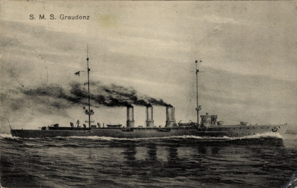 Ak Deutsches Kriegsschiff, SMS Elbing, Kleiner Kreuzer, Kaiserliche Marine