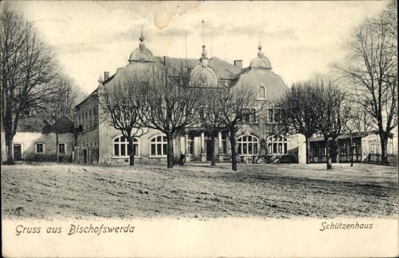 Ak Bischofswerda in Sachsen, Schützenhaus, Gruss aus  historische Postkarte